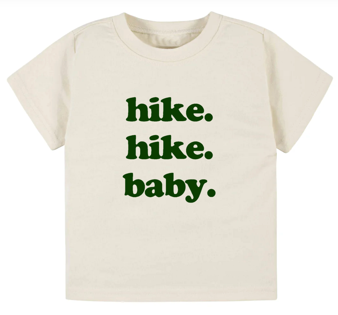 Hike. Hike. Baby.- Children's shirt and infant bodysuit - Summit and Nest