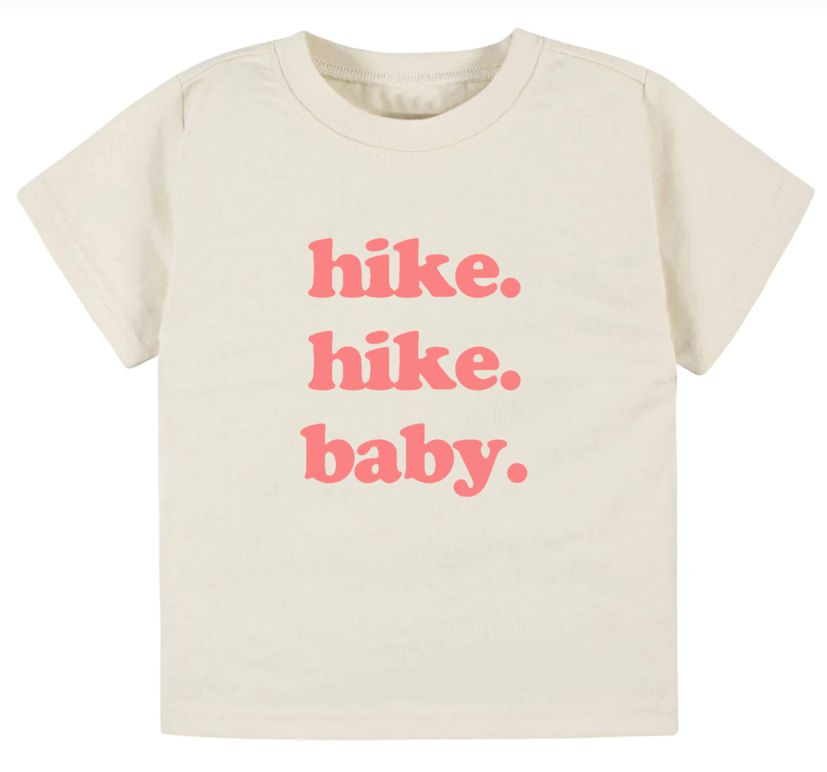Hike. Hike. Baby.- Children's shirt and infant bodysuit - Summit and Nest