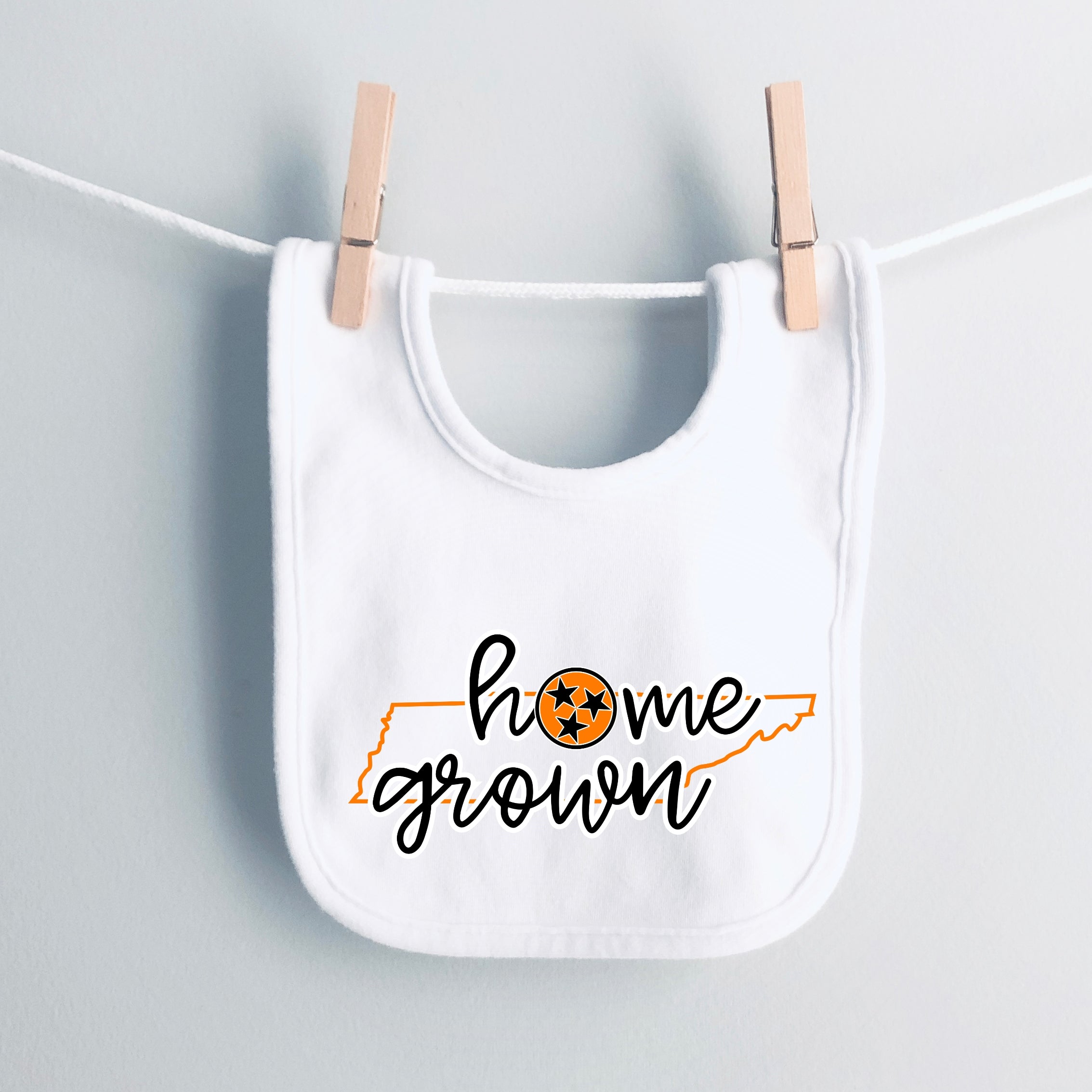 Homegrown Tennessee- Cotton infant bib - Summit and Nest