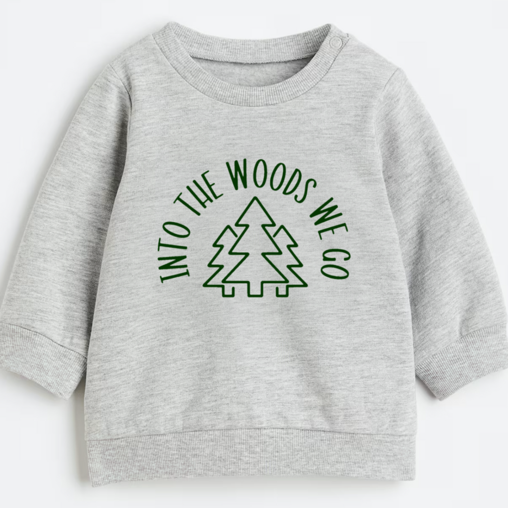 Into the woods we go- Organic cotton infant and toddler sweatshirt - Summit and Nest