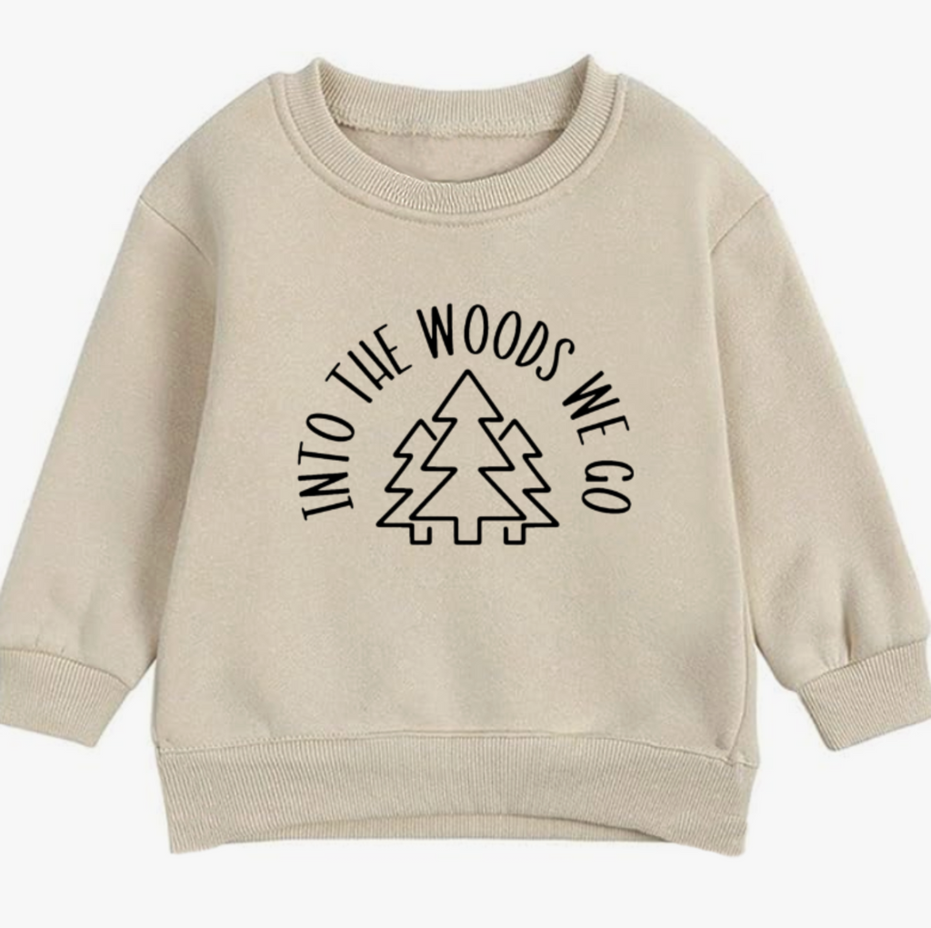 Into the woods we go- Organic cotton infant and toddler sweatshirt - Summit and Nest
