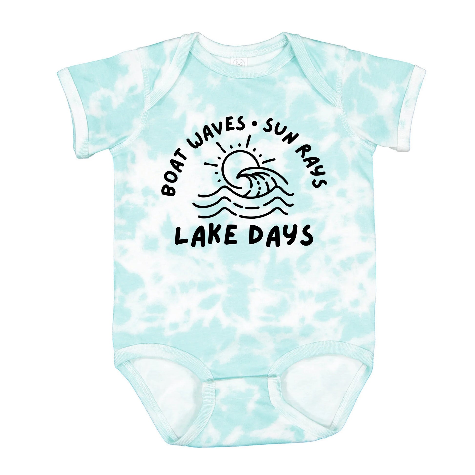Boat waves, sun rays, lake days- Short sleeve tee and infant bodysuit - Summit and Nest