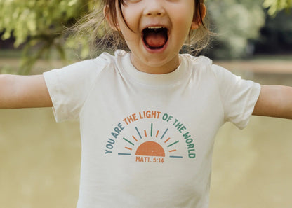 Light of the world- Short sleeve tee and infant bodysuit - Summit and Nest
