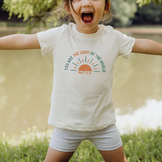 Light of the world- Short sleeve tee and infant bodysuit - Summit and Nest