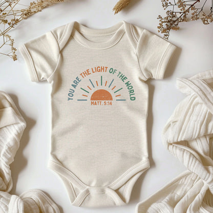 Light of the world- Short sleeve tee and infant bodysuit - Summit and Nest