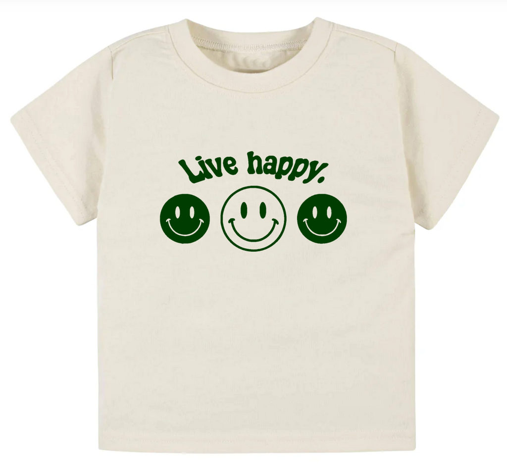 Live happy.- Children's shirt and infant bodysuit - Summit and Nest