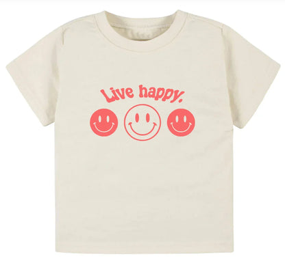 Live happy.- Children's shirt and infant bodysuit - Summit and Nest