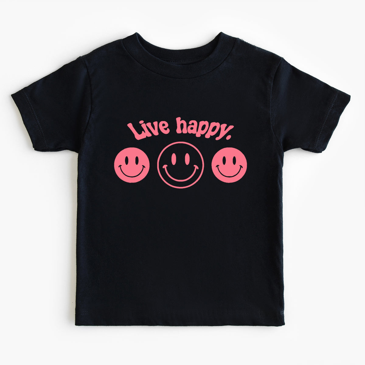 Live happy.- Children's shirt and infant bodysuit