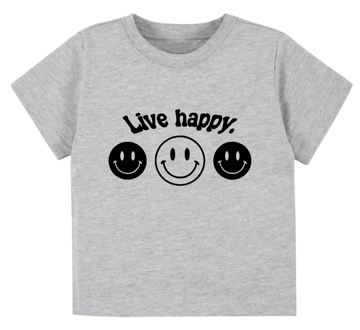 Live happy.- Children's shirt and infant bodysuit - Summit and Nest
