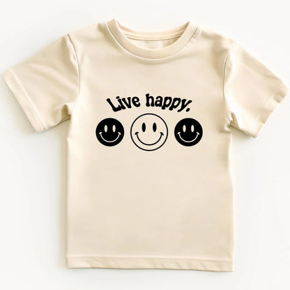 Live happy.- Children's shirt and infant bodysuit - Summit and Nest