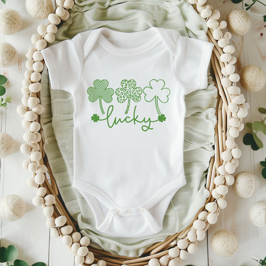 Lucky shamrocks- St. Patrick's Day children's shirt and infant bodysuit - Summit and Nest