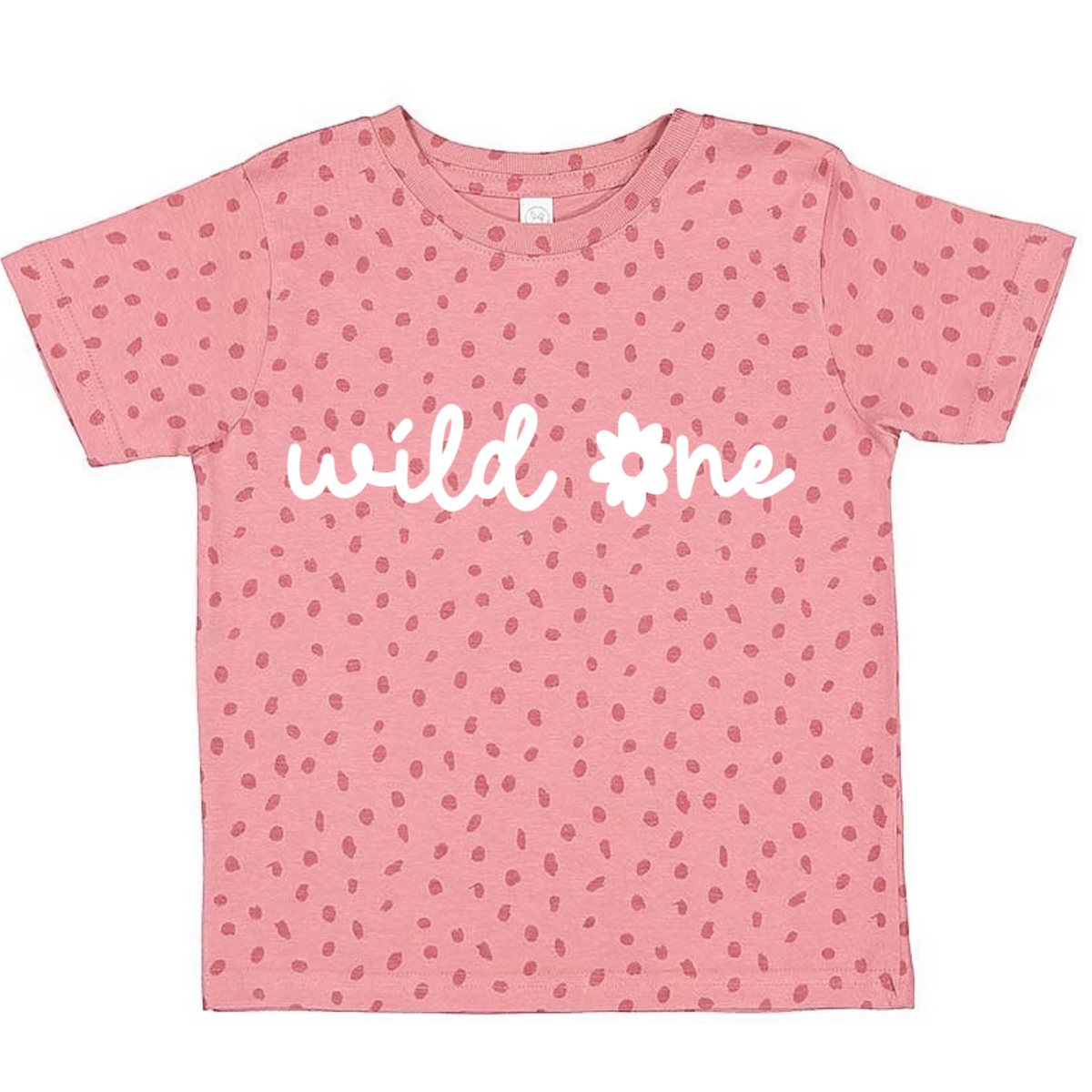 Wild One- Flower- Girl's shirt and infant bodysuit