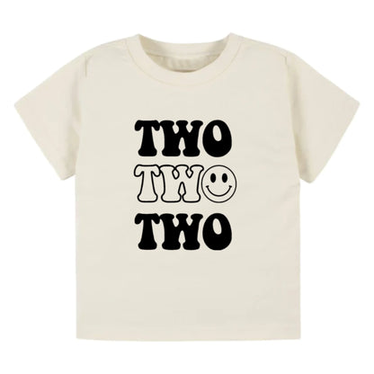 Two happy. Second birthday- Children's shirt - Summit and Nest