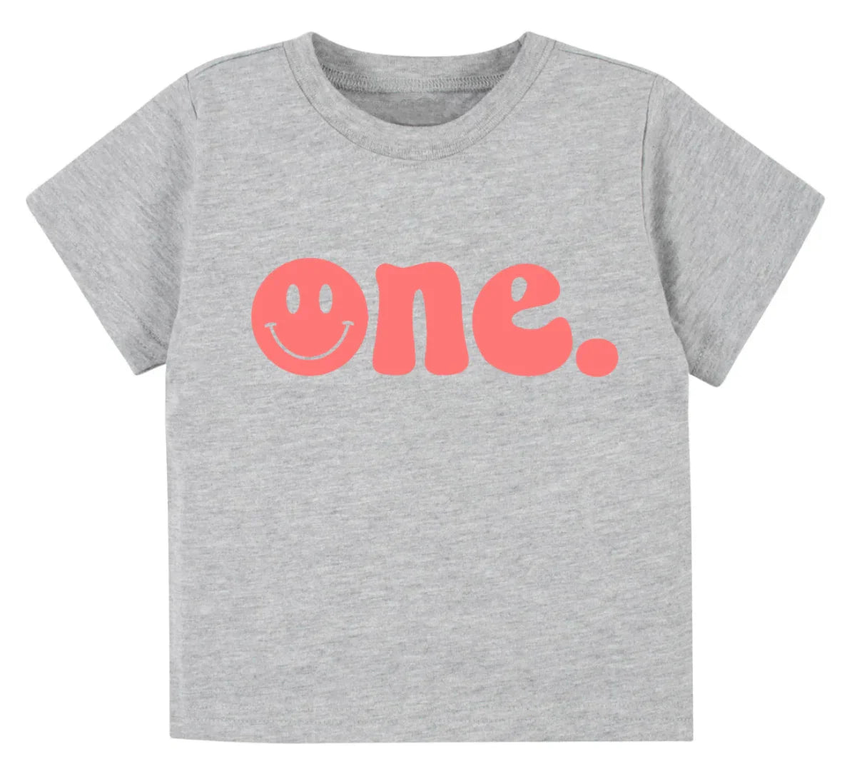 SALE- One. Smiley first birthday- Children's shirt and infant bodysuit - Summit and Nest