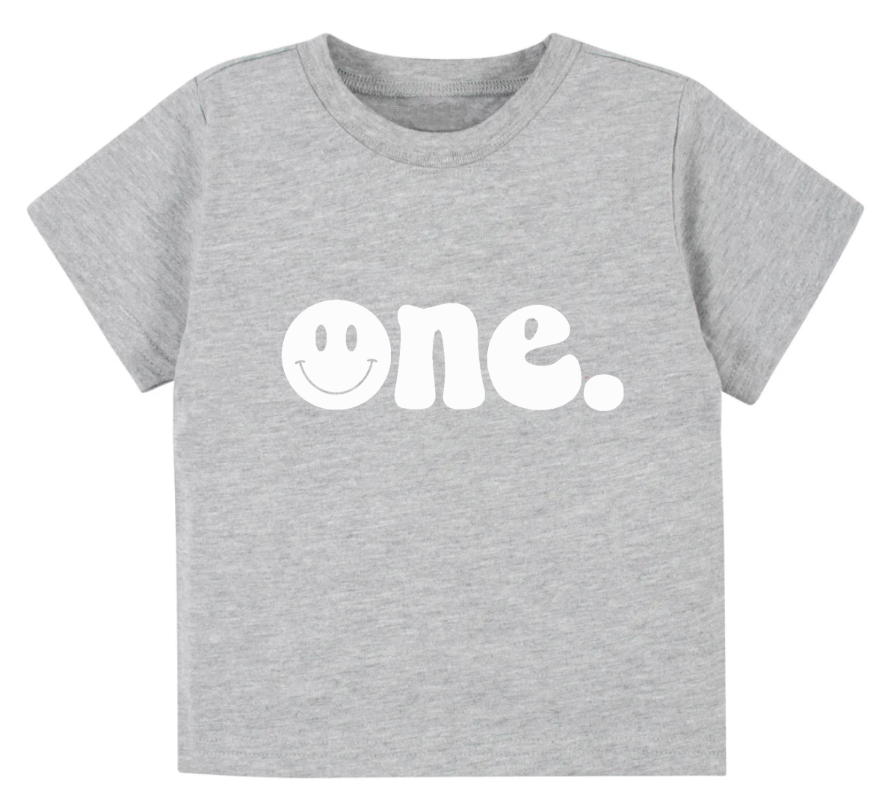One. Smiley first birthday- Children's shirt and infant bodysuit - Summit and Nest