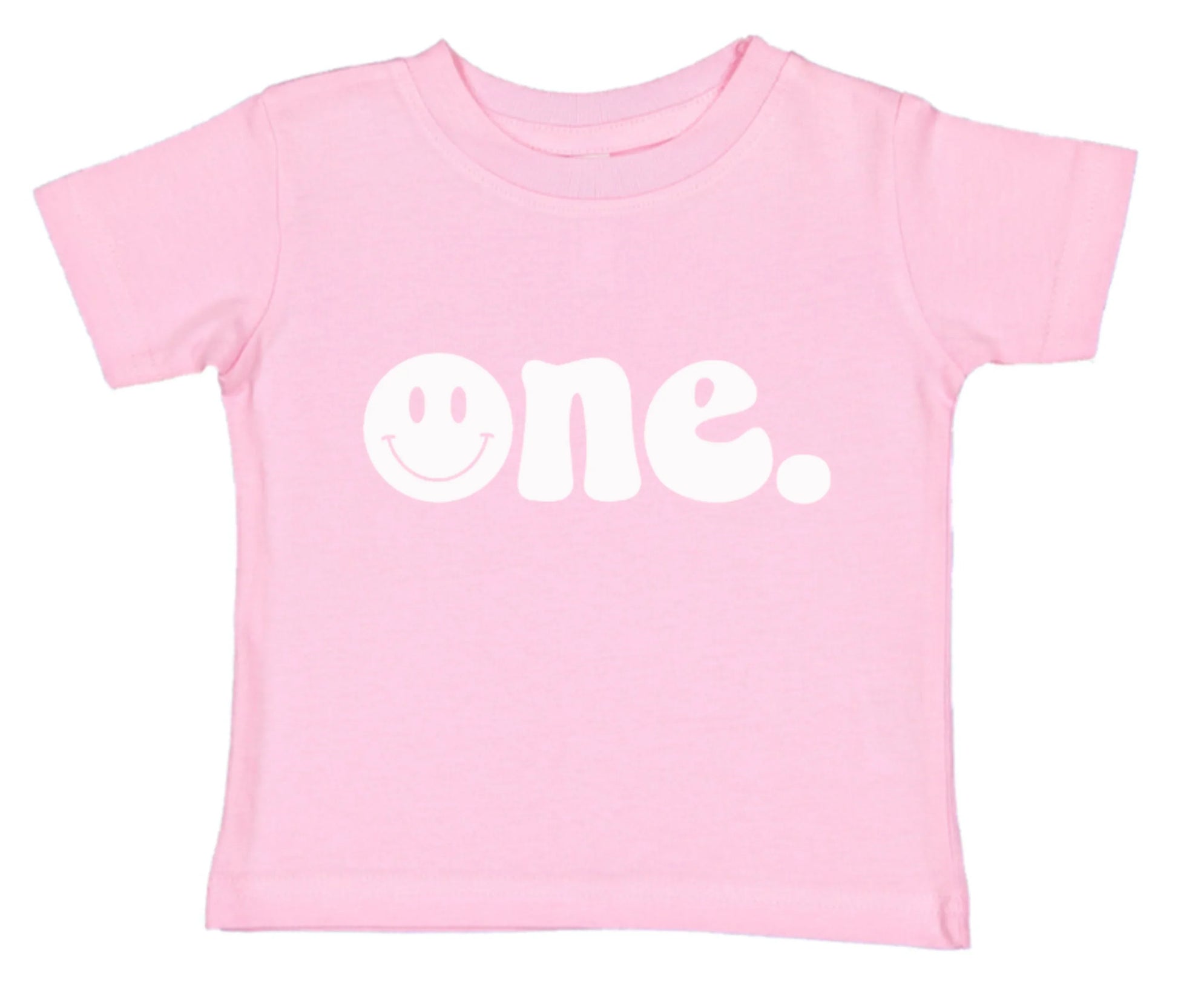 One. Smiley first birthday- Children's shirt and infant bodysuit - Summit and Nest