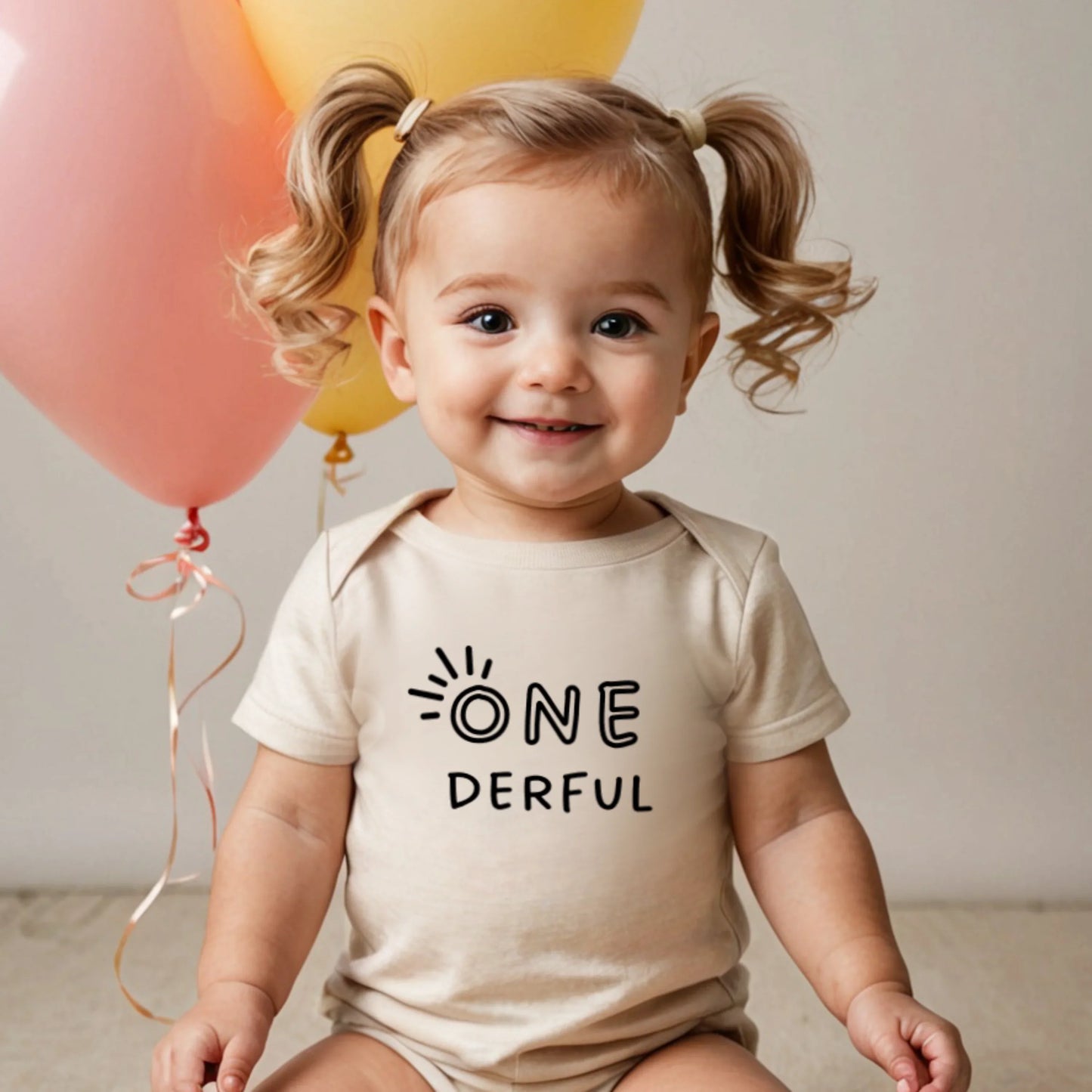 One-derful. First birthday- Children's shirt and infant bodysuit - Summit and Nest