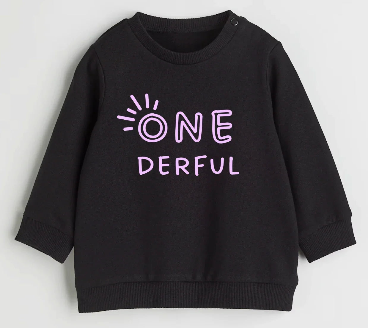 One-derful. First birthday- Organic cotton infant and toddler sweatshirt - Summit and Nest