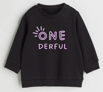 One-derful. First birthday- Organic cotton infant and toddler sweatshirt - Summit and Nest