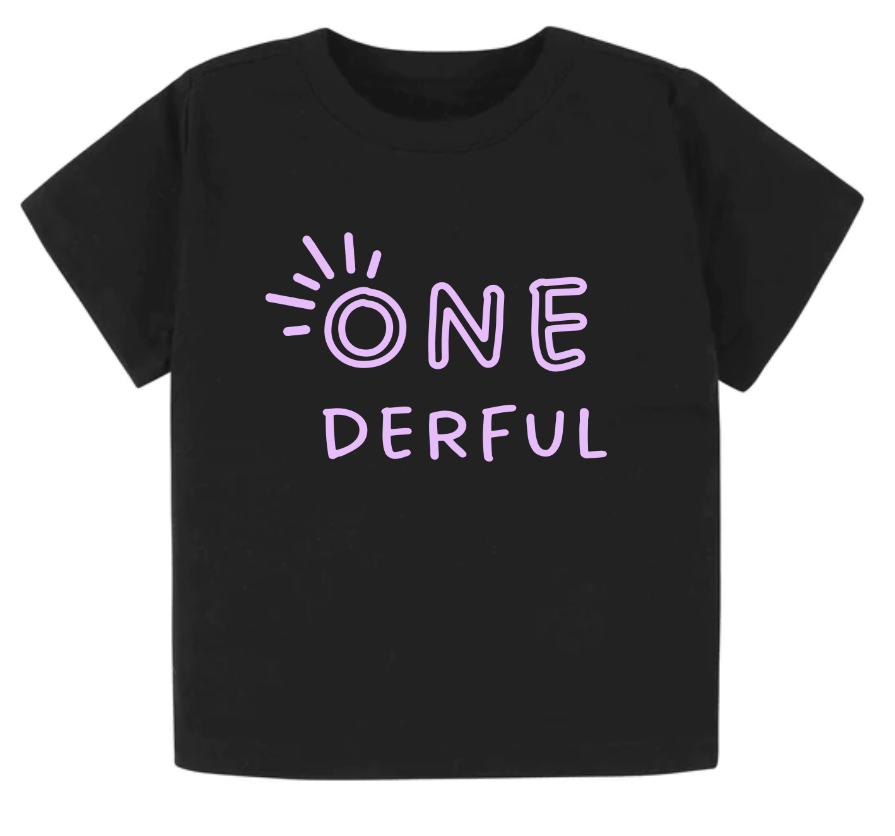 SALE One-derful. First birthday- Children's shirt and infant bodysuit - Summit and Nest