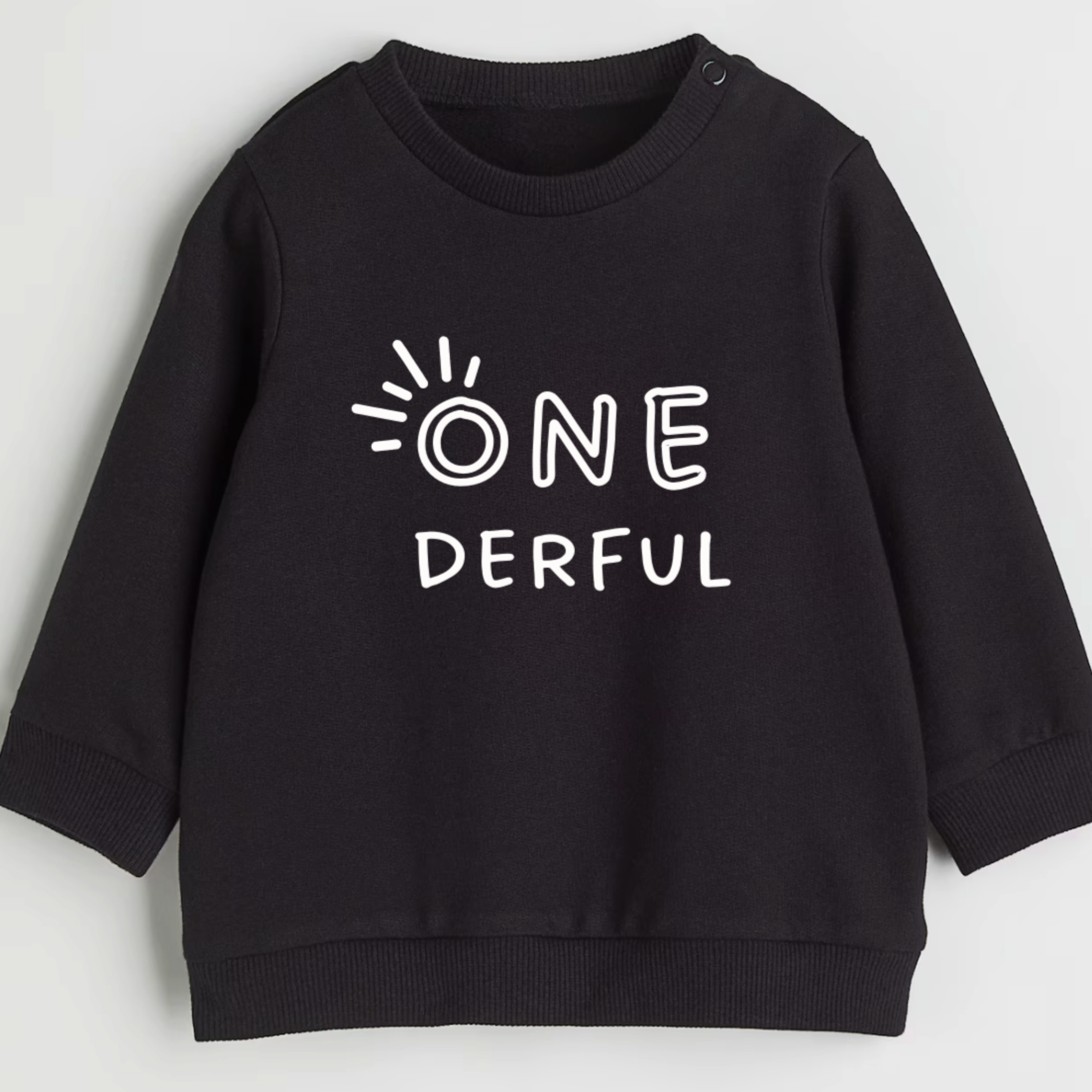 One-derful. First birthday- Organic cotton infant and toddler sweatshirt - Summit and Nest
