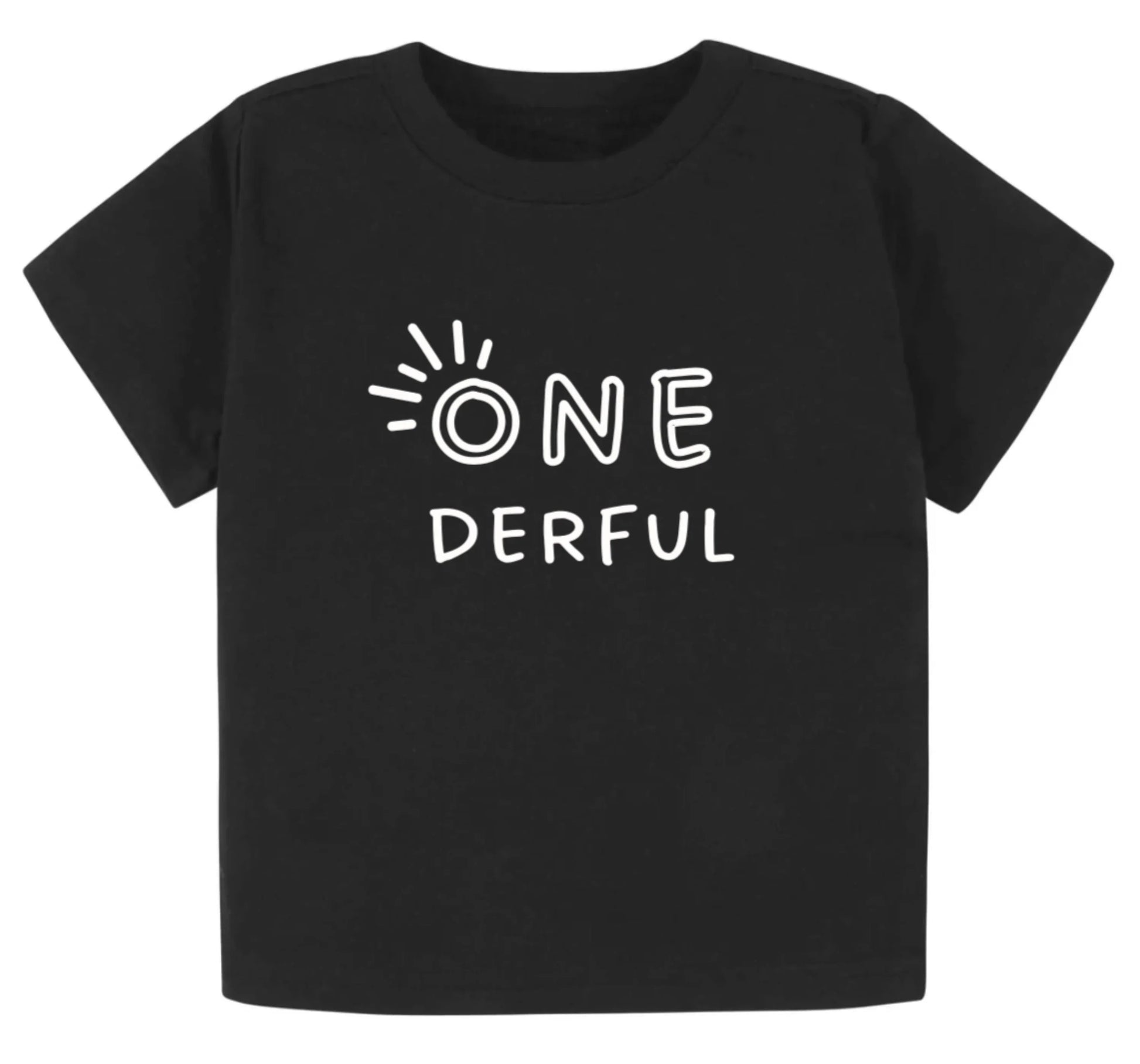 One-derful. First birthday- Children's shirt and infant bodysuit - Summit and Nest