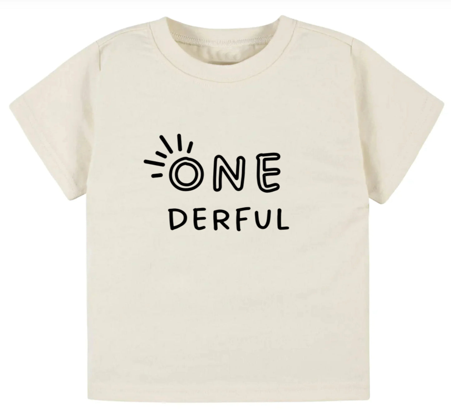 One-derful. First birthday- Children's shirt and infant bodysuit - Summit and Nest
