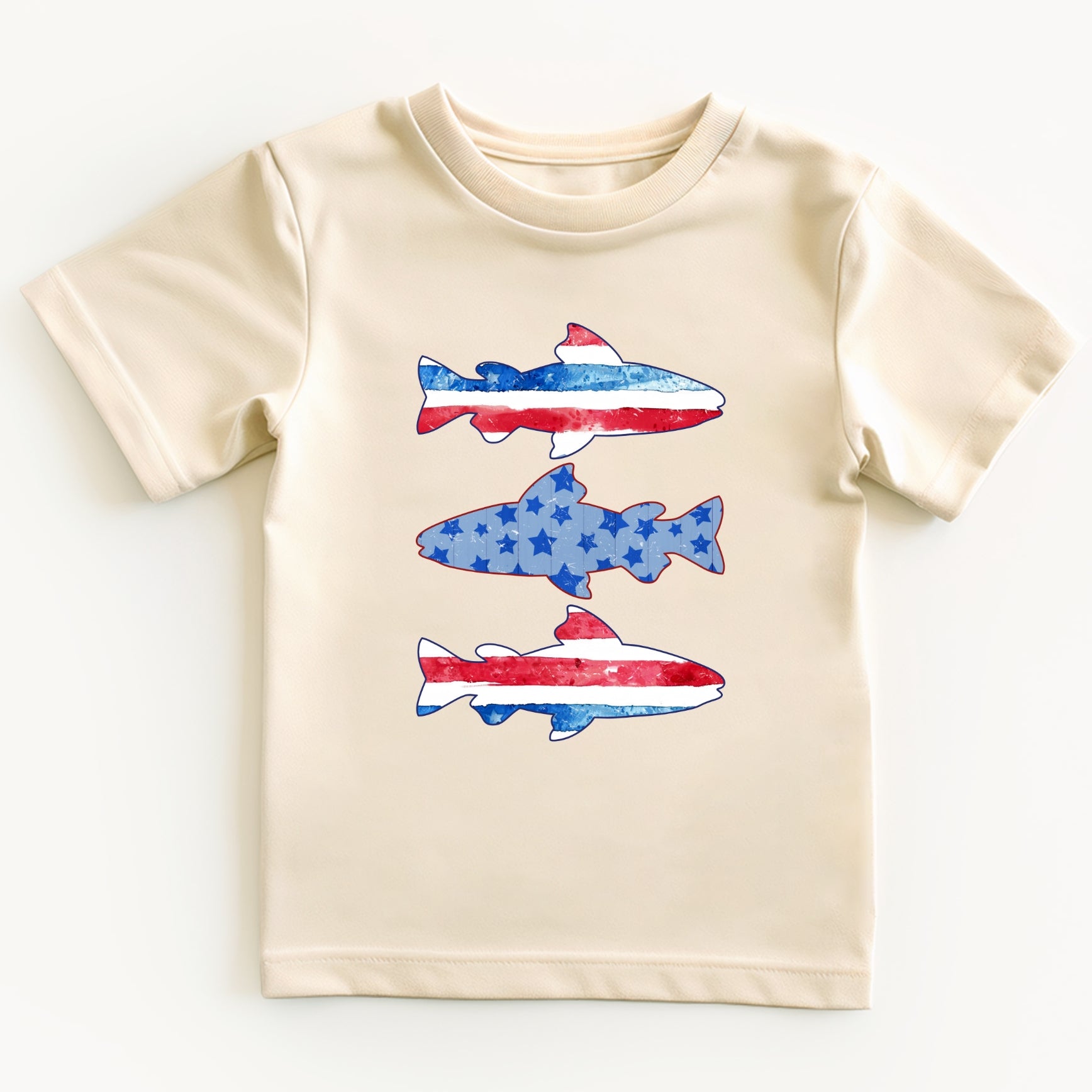 Patriotic fish- Short sleeve tee and infant bodysuit - Summit and Nest