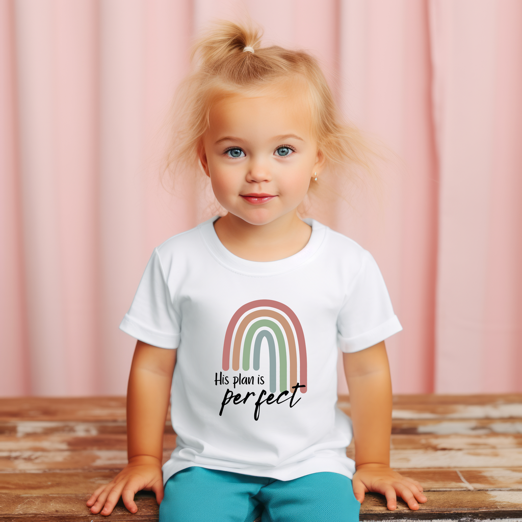 His plan is perfect- Short sleeve tee and infant bodysuit - Summit and Nest