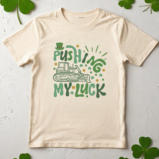 Pushing my luck- St. Patrick's Day children's shirt and infant bodysuit - Summit and Nest