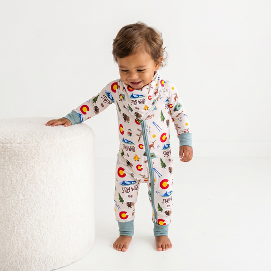 Wild Colorado- Bamboo bandana bib - Summit and Nest
