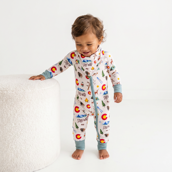 Wild Colorado- Bamboo bandana bib - Summit and Nest