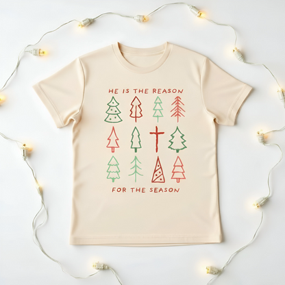 He is the reason for the season- Christmas- Children's shirt and infant bodysuit - Summit and Nest