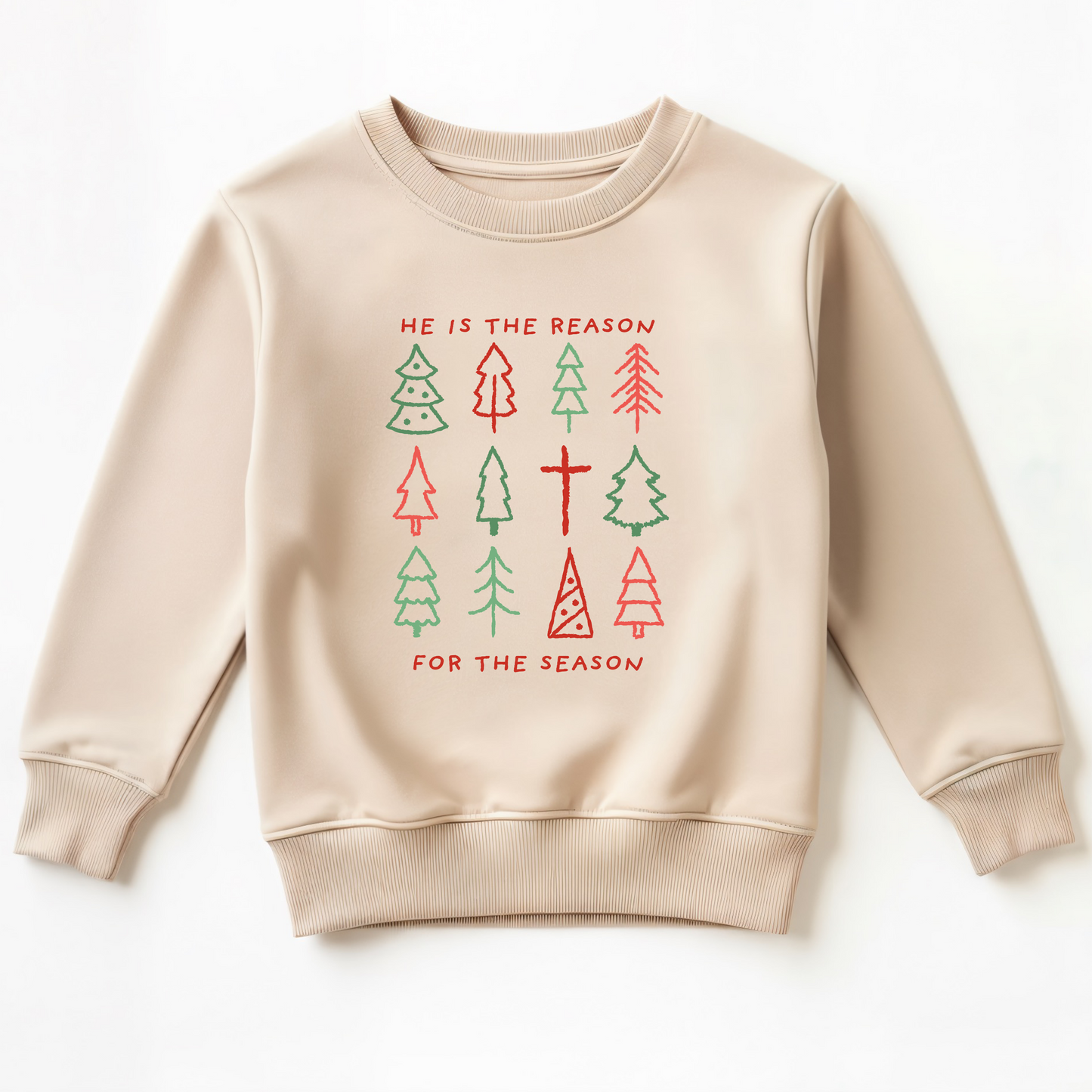 He is the reason for the season- Christmas- Children's sweatshirt - Summit and Nest