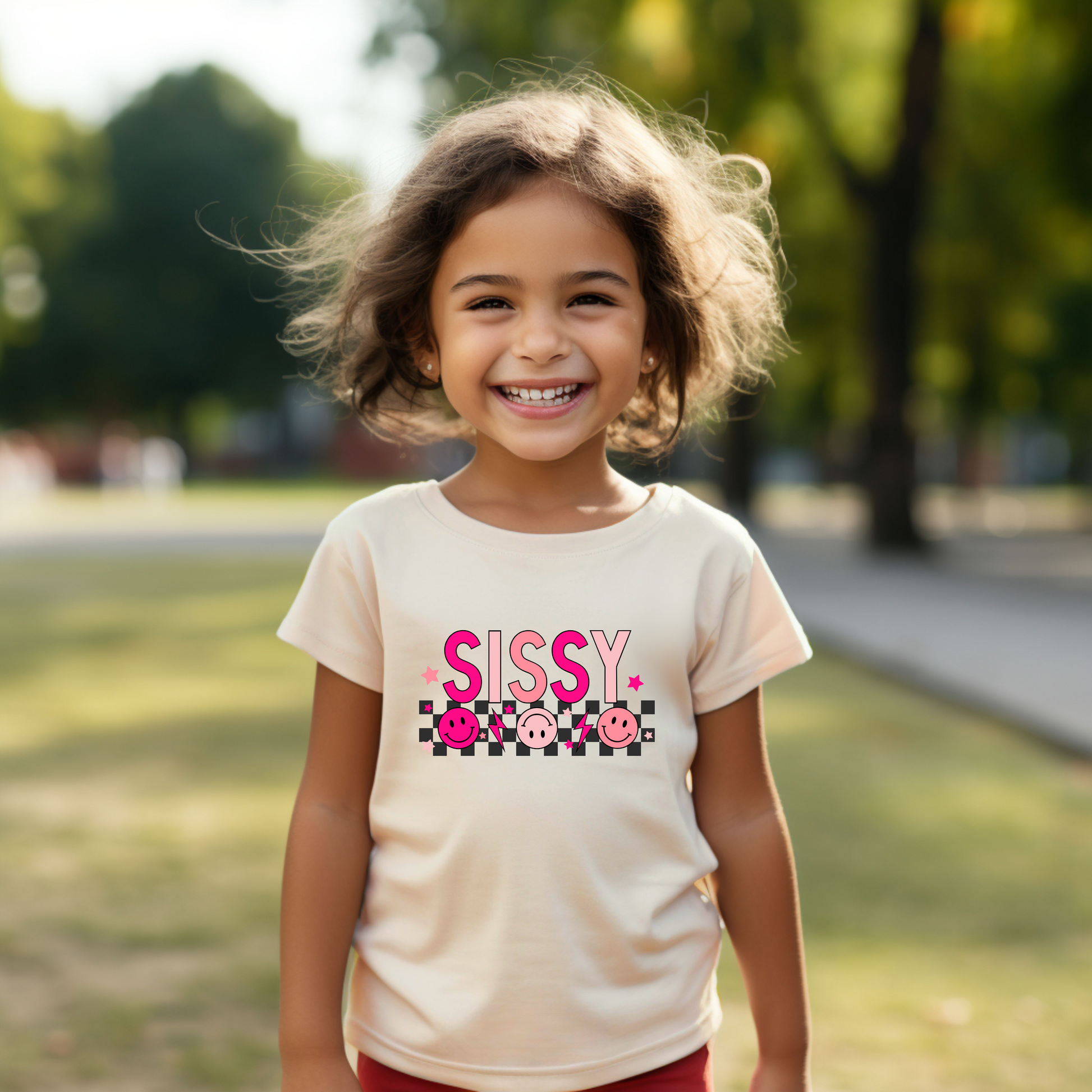 Happy sissy- Children's shirt and infant bodysuit - Summit and Nest