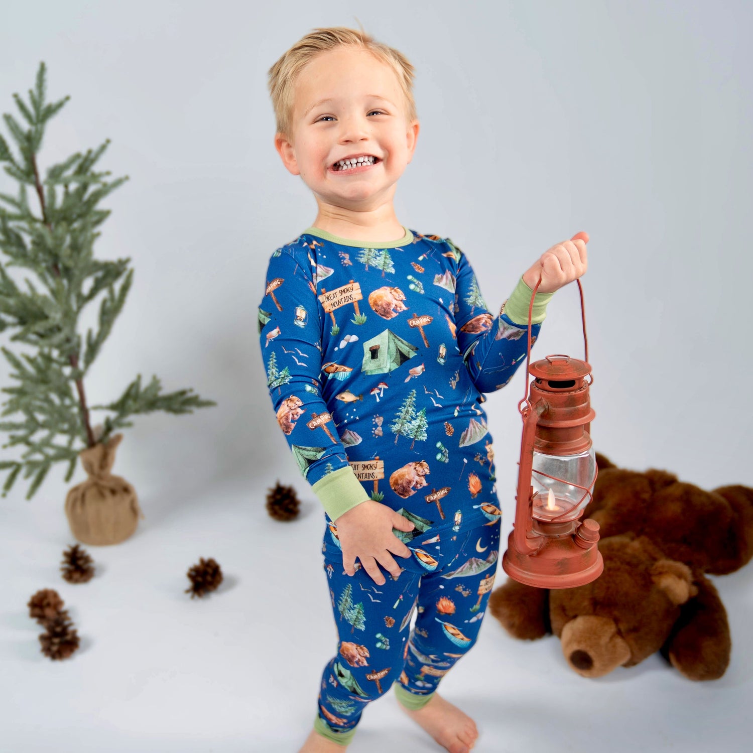 Great Smoky Mountains- Bamboo two piece pajama set- Toddler and big kid - Summit and Nest