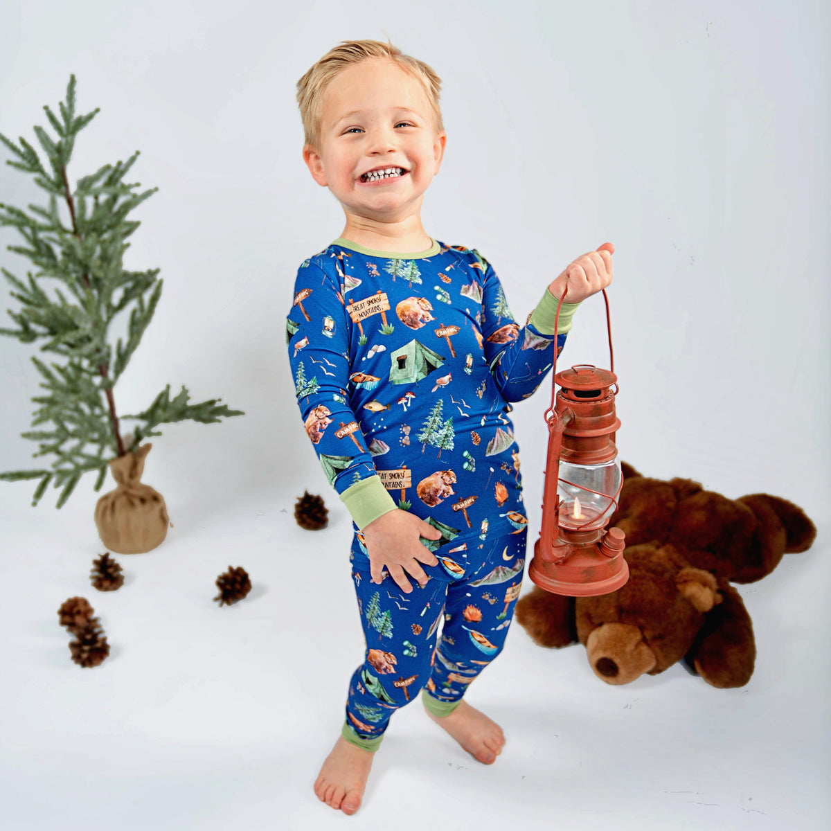 Great Smoky Mountains- Bamboo two piece pajama set- Toddler and big kid - Summit and Nest