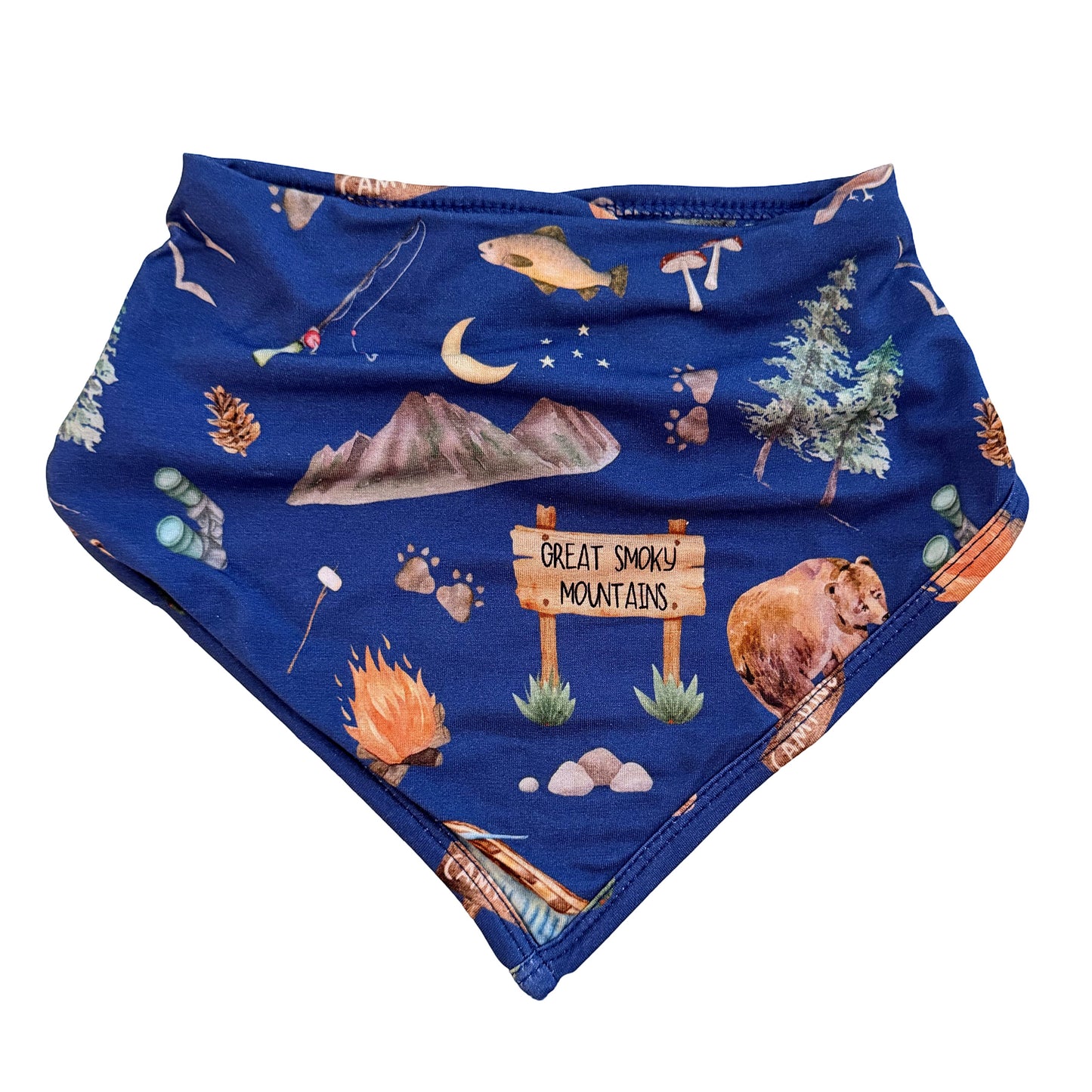 Great Smoky Mountains- Bamboo bandana bib