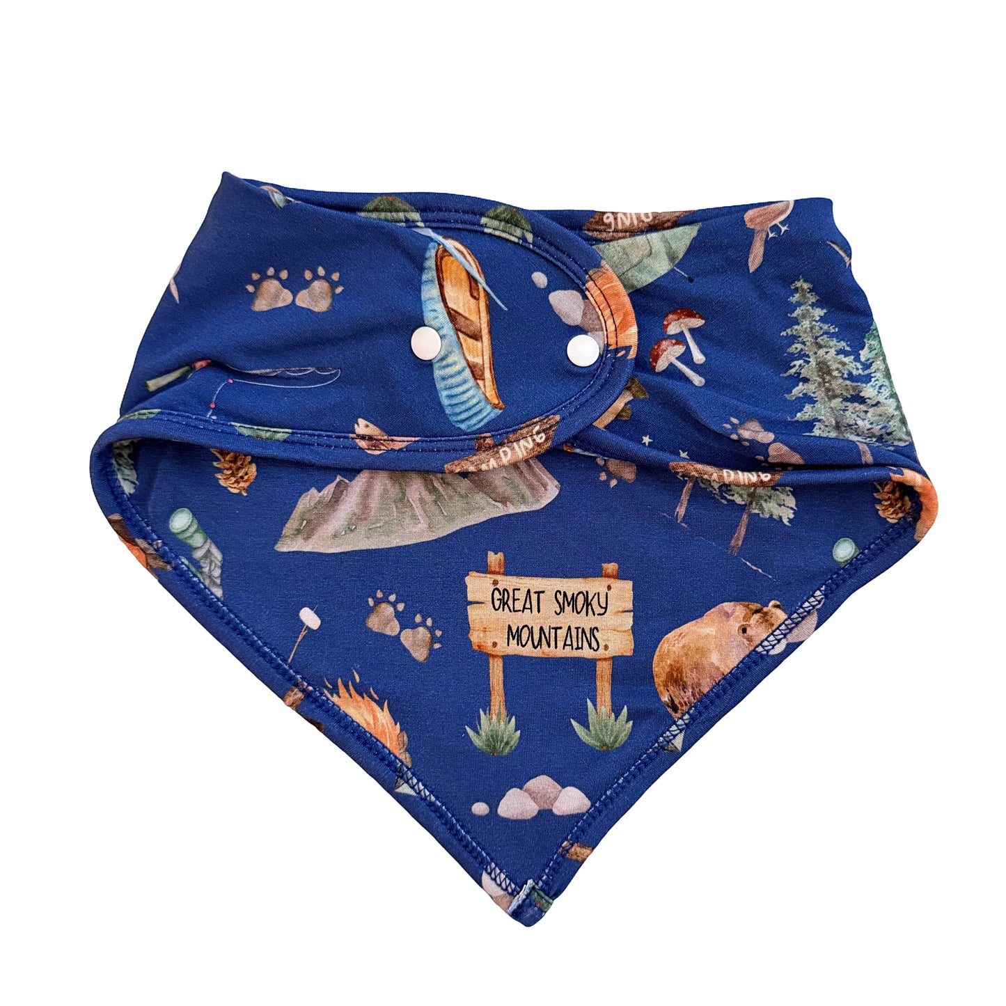 Great Smoky Mountains- Bamboo bandana bib