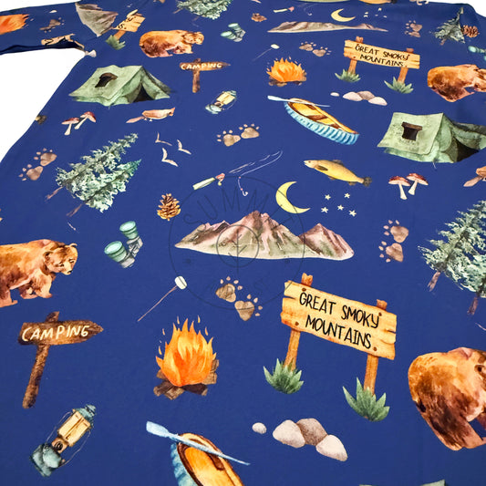 Great Smoky Mountains- Bamboo convertible footie- Zippy pajamas - Summit and Nest
