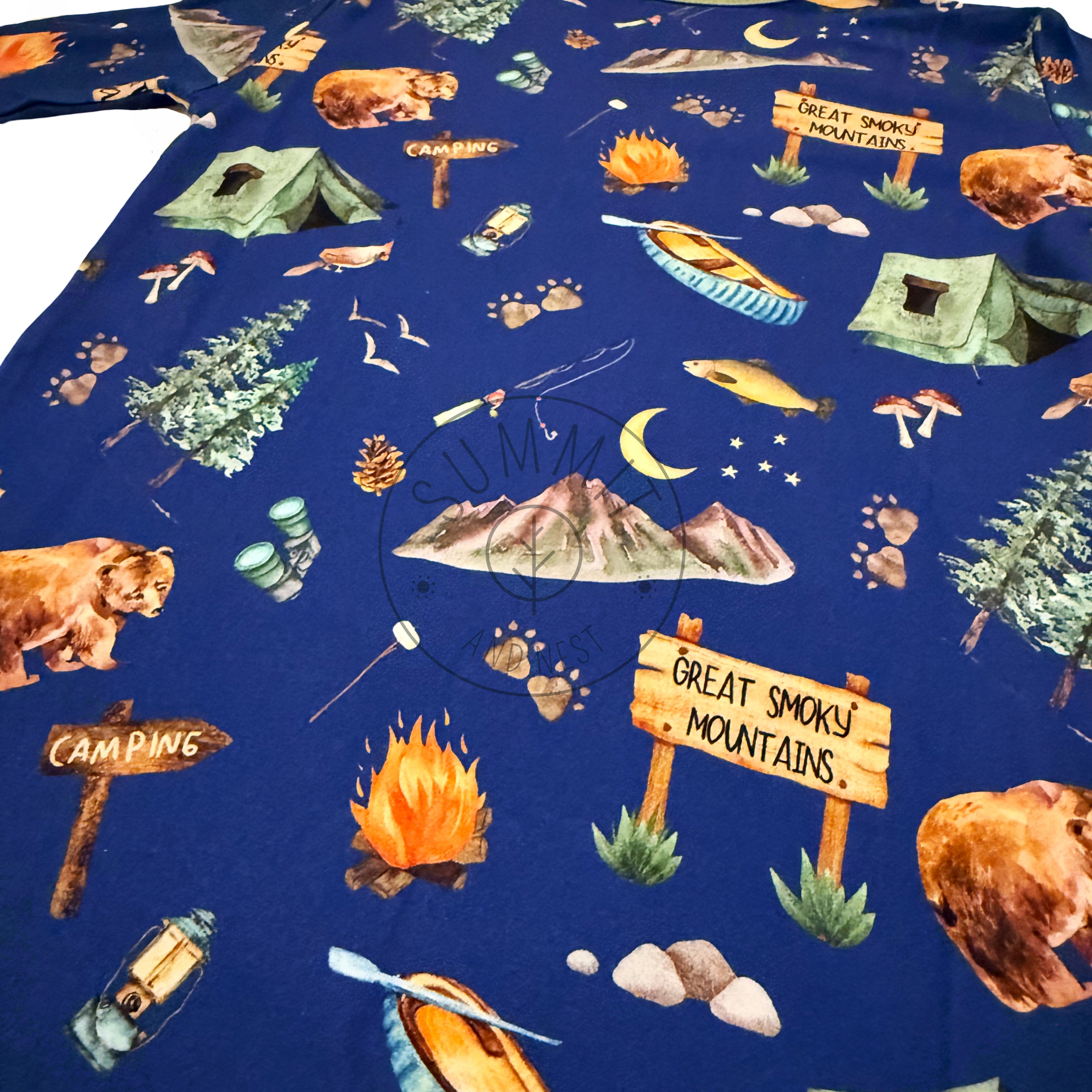 Great Smoky Mountains- Bamboo convertible footie- Zippy pajamas