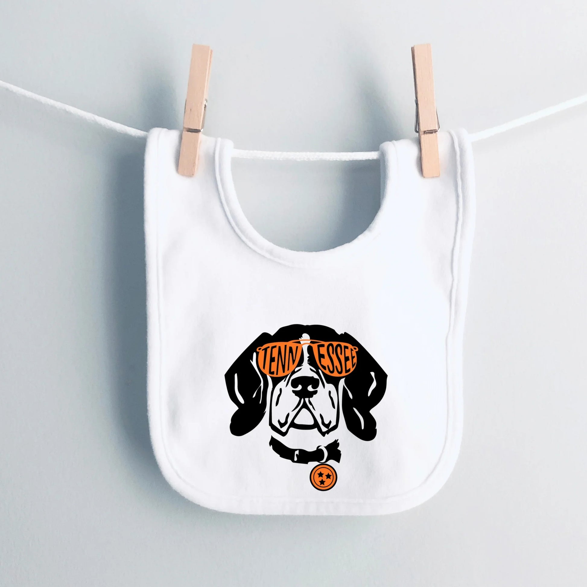 Tennessee dog- Cotton infant bib - Summit and Nest