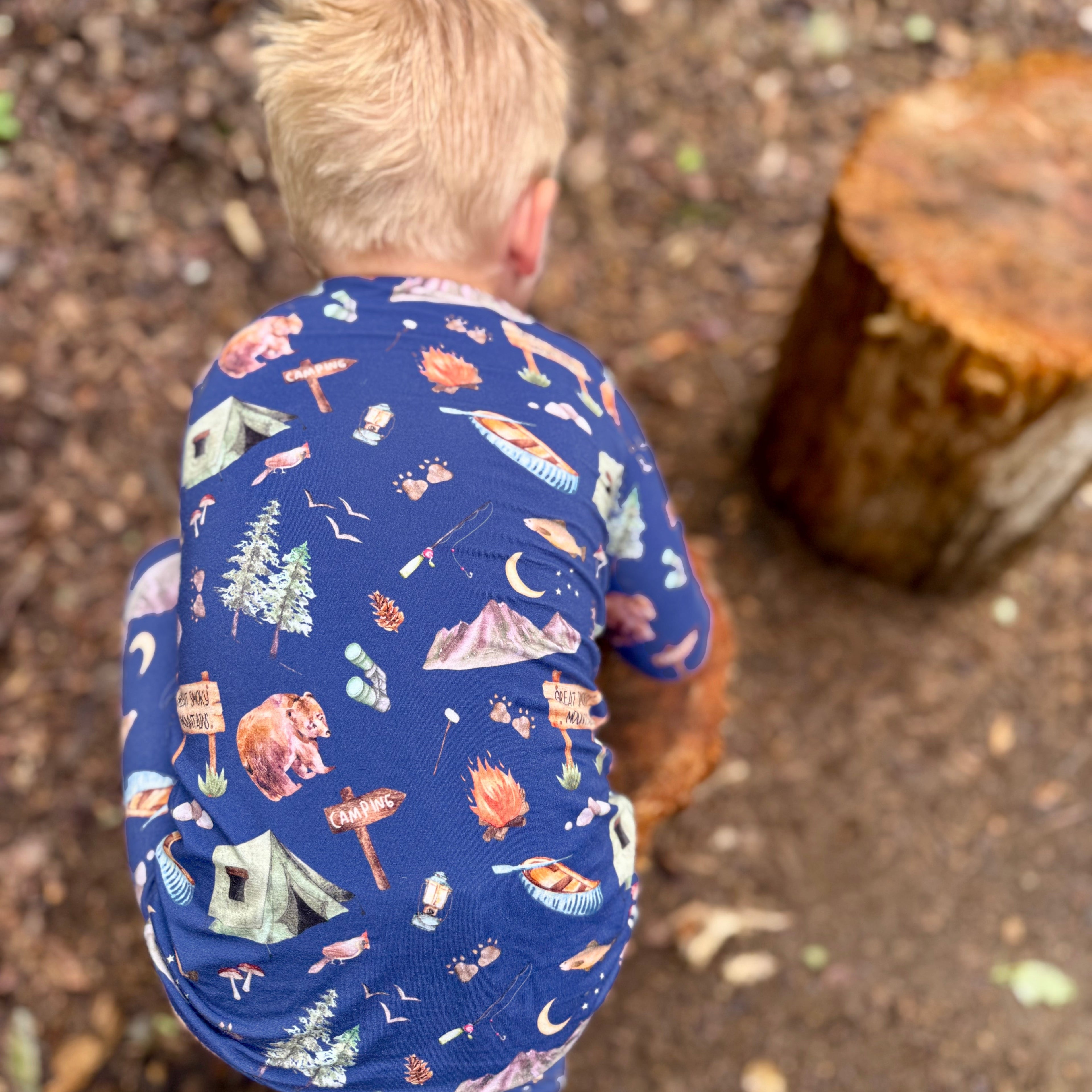 PREORDER- Great Smoky Mountains- Bamboo two piece pajama set- Toddler and big kid - Summit and Nest