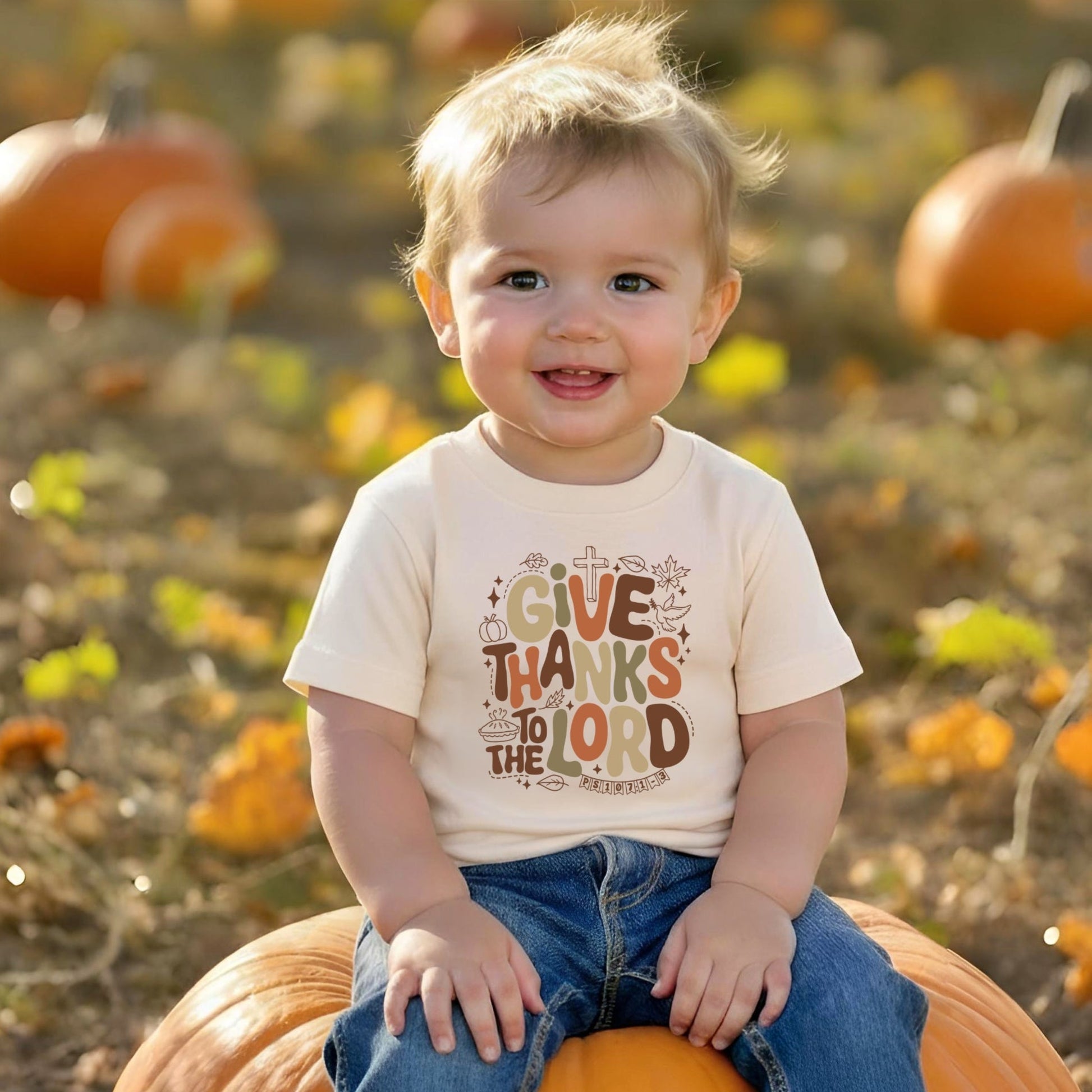 Give thanks to the Lord- Children's shirt and infant bodysuit - Summit and Nest