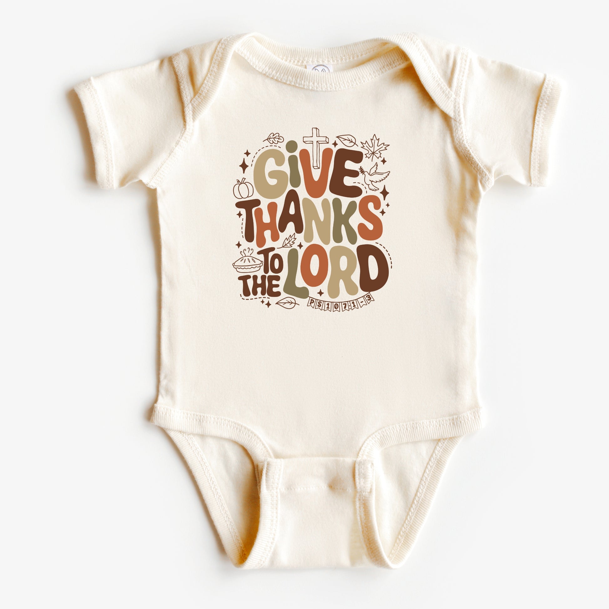 Give thanks to the Lord- Children's shirt and infant bodysuit - Summit and Nest