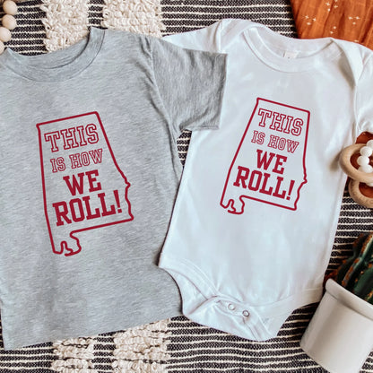 This is how we roll- Children's shirt and infant bodysuit - Summit and Nest
