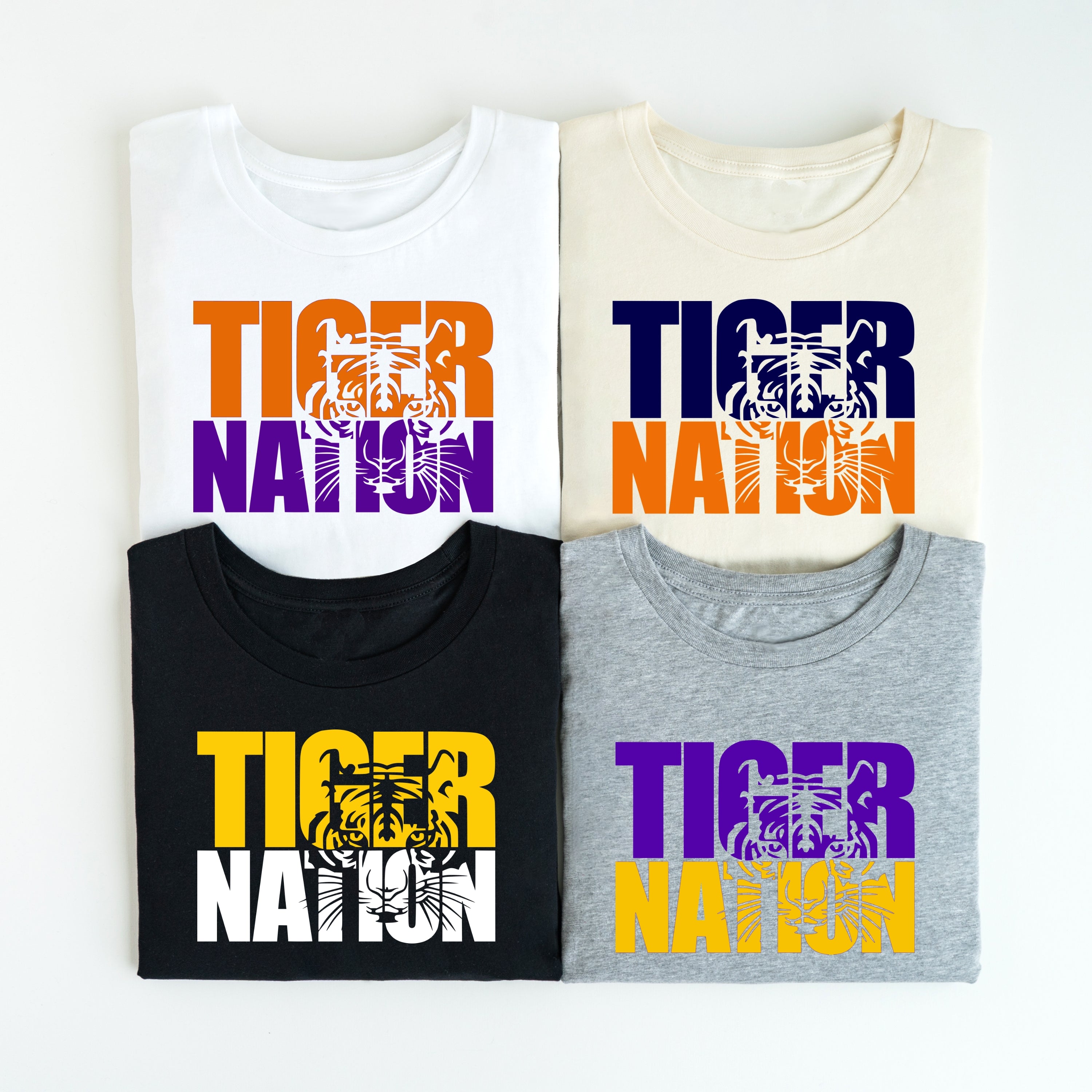Tiger Nation (customized)- Children's shirt and infant bodysuit - Summit and Nest