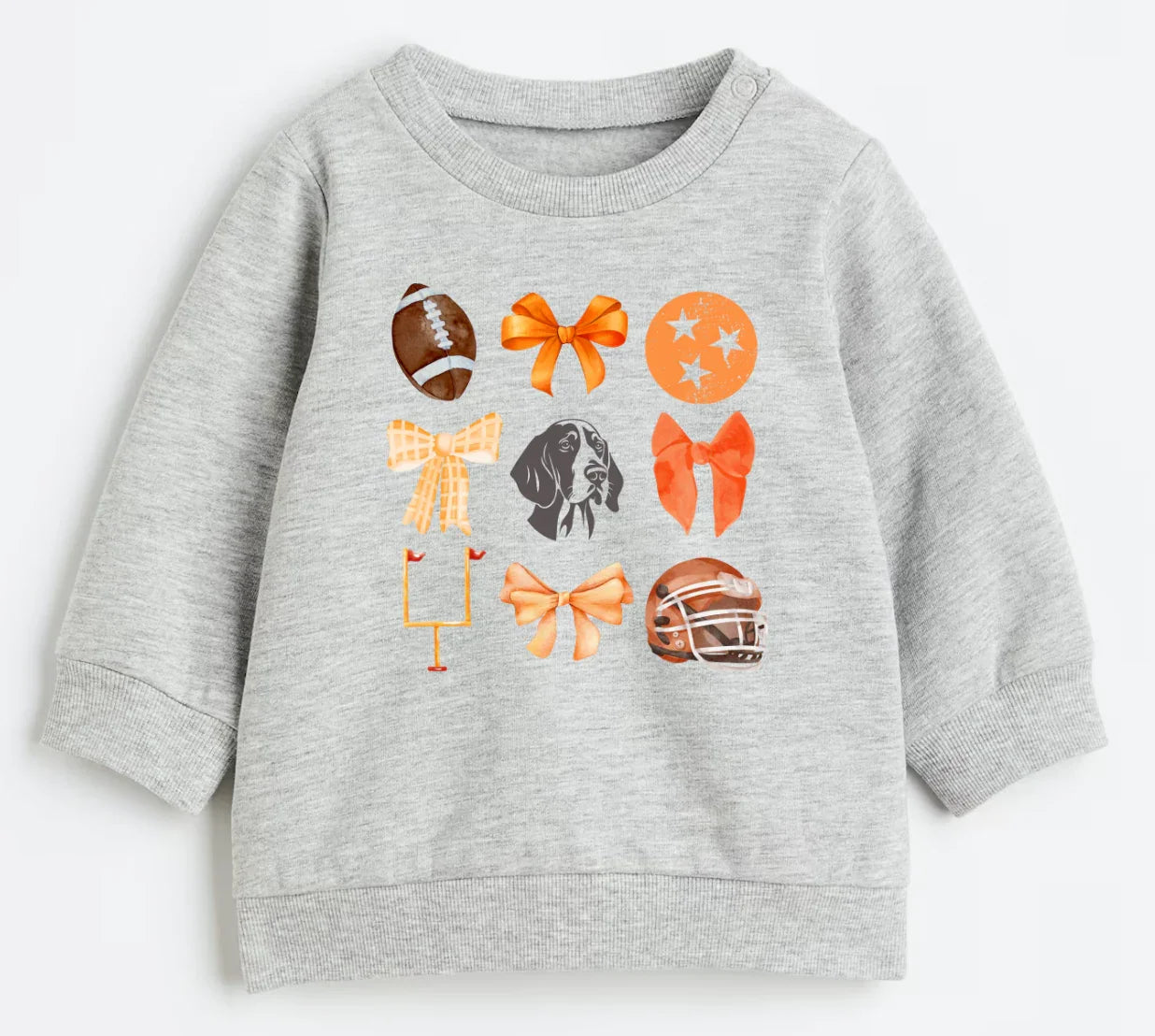 Tennessee bows- Organic cotton infant and toddler sweatshirt - Summit and Nest