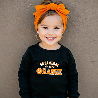 On game day we wear TN orange- Organic cotton infant and toddler sweatshirt - Summit and Nest