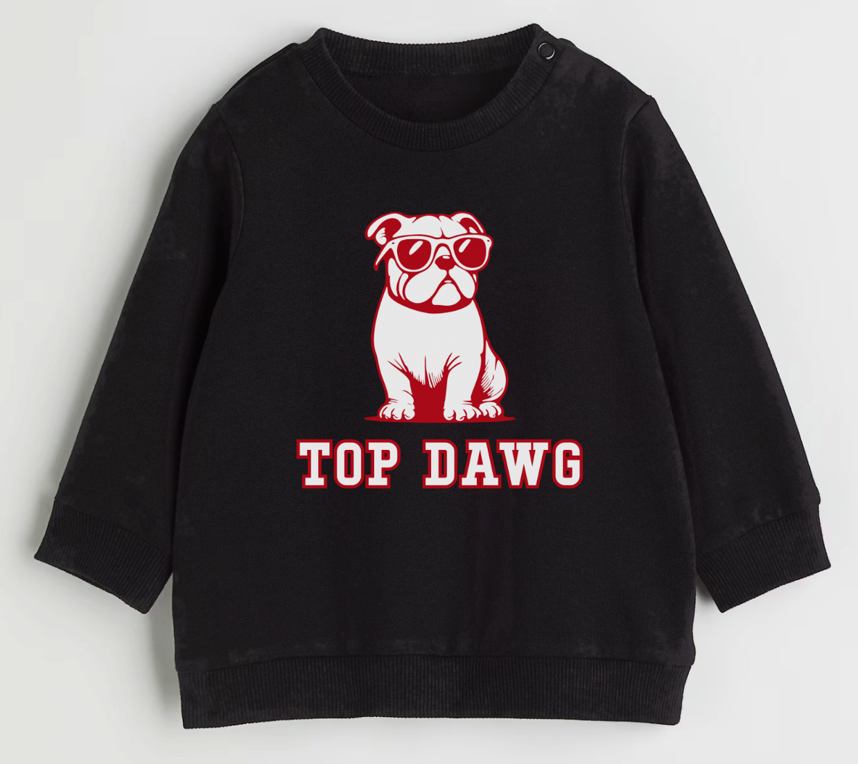 Top Dawg sweatshirt- Organic cotton infant and toddler sweatshirt
